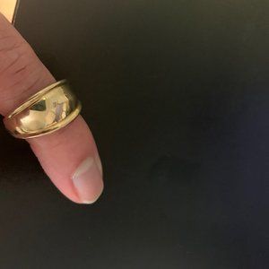 EternaGold Polished Cigar Band Ring, 14K Gold